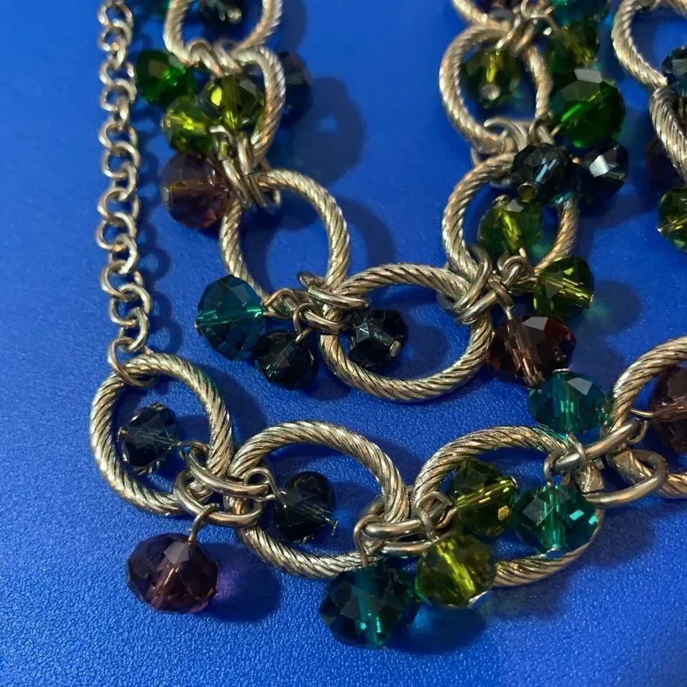 Double Strand Statement Necklace - Picture 3 of 4